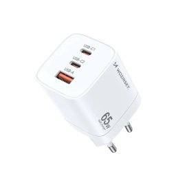 Incarcator de retea CGWCW 65W USB-A / 2 x USB-C GaN wall charger - white