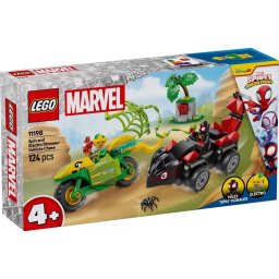 LEGO® Spidey 11198 - Spin si Electro intr-o urmarire cu dino-vehicule
