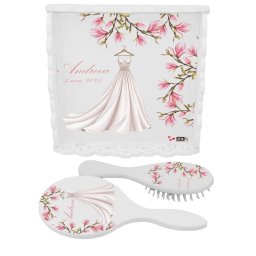 Tăviță gătit Mireasa, Magnolie roz, model Personalizat, 3 piese – ILIF503021