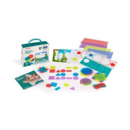 Joc educational Forme geometrice cu piese translucide