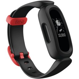 Bratara fitness Fitbit Ace 3 pentru copii, negru-rosu