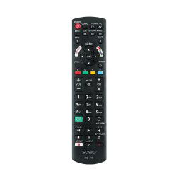 Telecomanda universala Savio RC-06, pentru Panasonic Smart TV, Negru