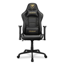 Scaun gaming Cougar Armor Elite Royal, Perna pentru cap si lombara, Reglarea inaltimii pistonului de ridicare, Brat reglabil in 2D, Negru