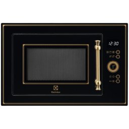 Cuptor cu microunde incorporabil Electrolux EMT25203OK, 25 l, Putere 900 W, Grill, Afisaj digital, Timer, Rustic Negru