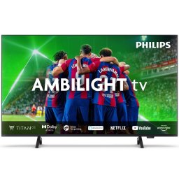 Televizor Philips Ambilight tv LED 43PUS8319, 108 cm, Smart TV, 4K Ultra HD, Clasa G, 3840 x 2160 pixeli, Negru