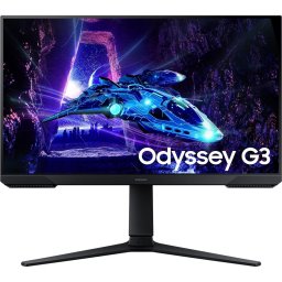 Monitor Gaming LED VA Samsung Odyssey G3, 32", Full HD 1920x1080, 180Hz, 1ms, AMD FreeSync, HDR 10, HDMI, Display Port, Pivot, VESA, Negru