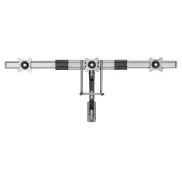 Suport pentru 3 monitoare, Gembird MA-WA3-01, reglabil, 17-27 inch