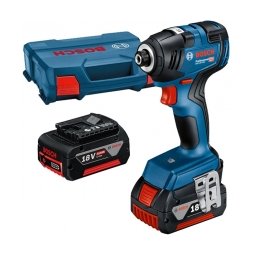 Bosch - GDR 18V-200 - Masina de insurubat cu impact cu 2 acumulatori si incarcator, Li-Ion, 18 V, 4 Ah, 200 Nm, M6-M16, valiza speciala