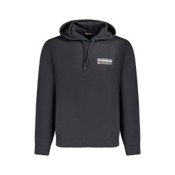 Hanorac barbati, cu mini imprimeu cu logo, Regular fit, Negru (Marime: M)