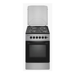 Aragaz electric Elite FSEC-0545BG, 1500W, 58 L, Ventilator, Usa dubla din sticla, Negru/Gri