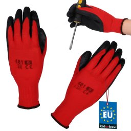 Mănuși de lucru dragon anti-alunecare acoperite cu latex mărimea 9