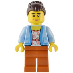 Lego Minifigures twn453 - twn454 Club Owner / Manager