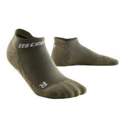 CEP - sosete compresie scurte barbati The Run Socks No show - verde inchis maslina