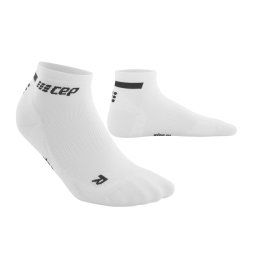 CEP - sosete compresie scurte barbati The Run Socks Low Cut - alb negru