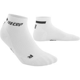 CEP - sosete compresie scurte femei The Run W Socks Low Cut - alb negru