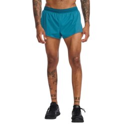 2XU - Pantaloni scurti de alergare pentru barbati Light Speed 3" Short - albastru Oceanside Reflectorizant