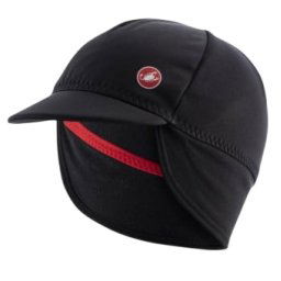 Castelli - sapca ciclism iarna sau vreme rece Estremo WS - negru rosu