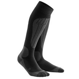 CEP - sosete lungi compresie ski pentru barbati Ski Thermo Socks - negru gri antracit