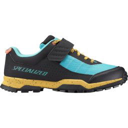 Specialized - pantofi ciclism MTB XC Rime 1.0 - negru galben Brassy albastru deschis Lagoon
