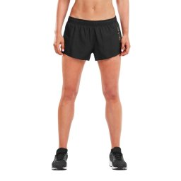 2XU - Pantaloni scurti de alergare pentru femei GHST 3" Stretch Woven Short - negru auriu