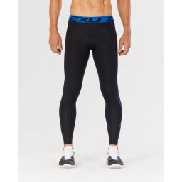 2XU - Colanti compresie pentru barbati Accelerate Compression Tight - negru-albastru