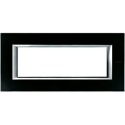 Axolute - Placca Duplex Bs Vetro Nero Notte HA4830VNN