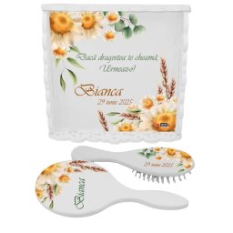 Tăviță gătit Mireasa, Flori de vară, model Personalizat, 3 piese – ILIF503025