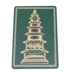 Card Feng Shui din plastic cu pagoda invataturii