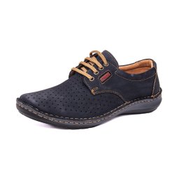Pantofi barbati din piele naturala, Otter OT9554 42-2, bleumarin