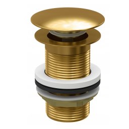 Ventil lavoar fara preaplin, auriu periat, Brushed gold, G 1 1/4