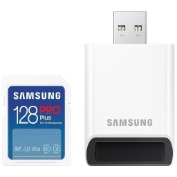 Card de memorie Samsung PRO Plus, 128GB, SDXC, Adaptor USB inclus