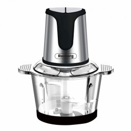 Blender Rosberg R51111E, 500 W, 3 litri, vas din sticlă, 2 viteze, inox/negru