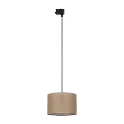 Lustră pe cablu pentru sistem de șină trifazic TRACER 1xE27/15W/230V d. 30 cm negru/maro