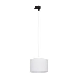 Lustră pe cablu pentru sistem de șină trifazic TRACER 1xE27/15W/230V d. 30 cm negru/alb