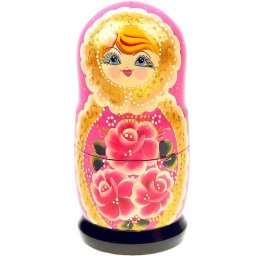  Set 5 păpuși Matrioșka rusești, Original, 18 cm