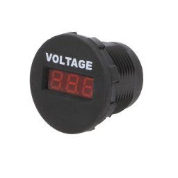 Voltmetru 6-33VDC negru-rosu SCI A25-1-BB3-R