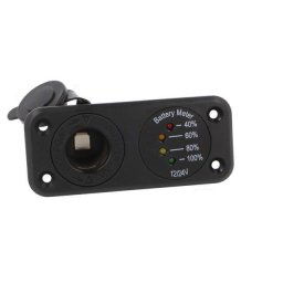 Voltmetru si bricheta auto 7-33VDC SCI A13-142A254PD-BB3