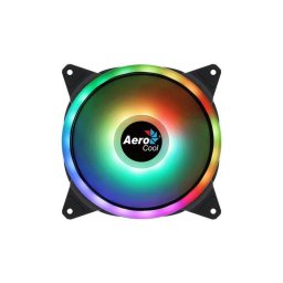 Ventilator Aerocool Duo 140x140x25mm iluminare aRGB rulmenti de tip Hydraulic Bearing 1000 RPM