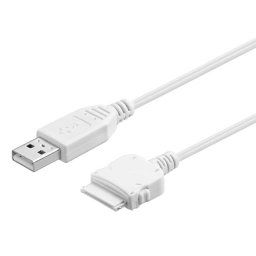 Cablu de date si incarcare USB 1.2m Apple iPhone 4S iPad 1-2-3 alb