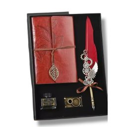 Set Caligrafie Royal include Pana Weels + Agenda Piele + Cerneala + Suport Pana