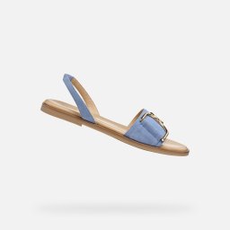 Light blue women's sandals Geox Naileen - Women's