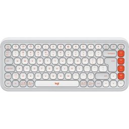 Tastatura Logitech Pop Icon Keys, Bluetooth, Layout US, Alb