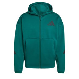 ADIDAS SPORTSWEAR Bluză cu fermoar sport 'Z.N.E.' verde smarald / negru