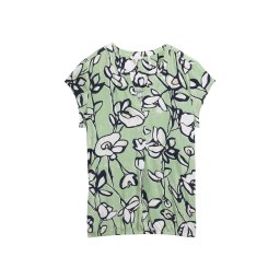 TOM TAILOR Bluză bleumarin / verde deschis / alb
