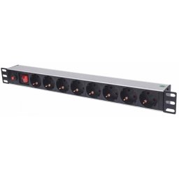 Prelungitor PDU 19" 8 prize Schuko 3m, Intellinet 713986