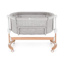 Pătuț pentru bebeluși PETITE&MARS 2 în 1 GLORY gri