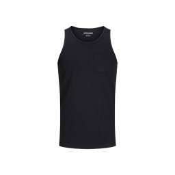 JACK & JONES T- Shirts Jjjake Tampa Pocket Slub Tanktop 12270577 C-N10 black