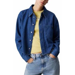 CALVIN KLEIN Cămaşă Cropped Dad Denim J20J225518 1A4 denim medium