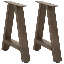 Picioare masuta de cafea în forma de A 2 buc 50x(42-43) cm otel GartenMobel Dekor