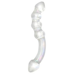 Rimba Xena - dildo dublu din sticlă - transparent